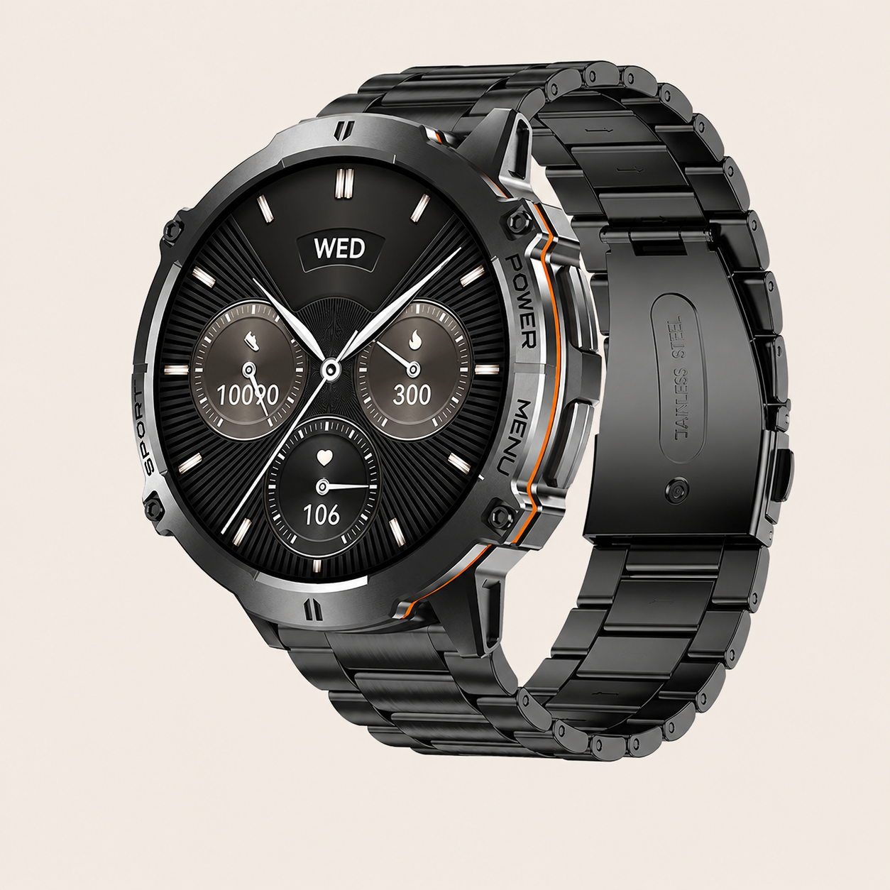 Striker Core 3 smartwatch - Tape Black