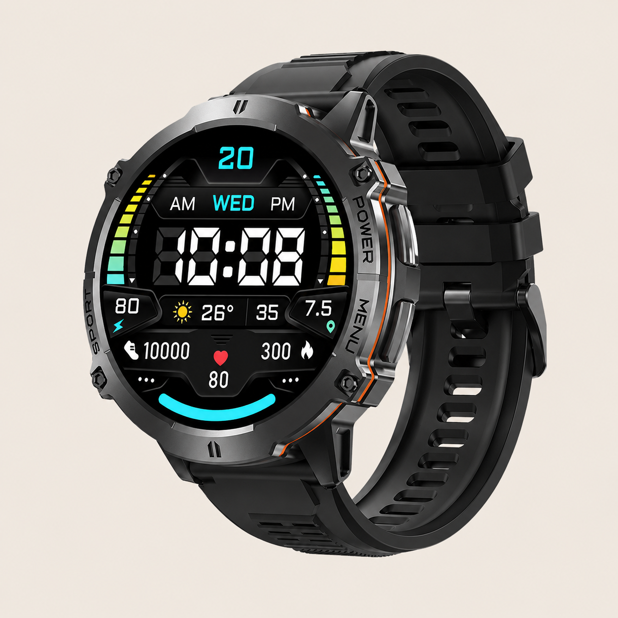 Striker Core 3 smartwatch - Steel Belt Black